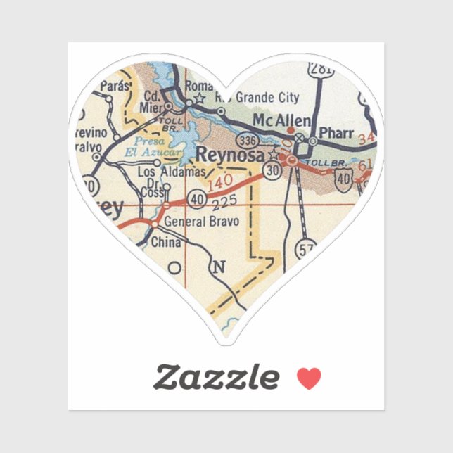 Pegatina Yo Amo Reynosa MX (Hoja)