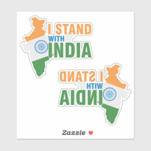 Pegatina Yo apoyo a India II