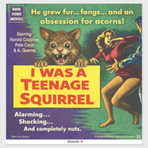 Pegatina Yo era una ardilla adolescente