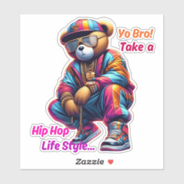 Pegatina "¡Yo hermano!" Tome un estilo de vida de HipHop -