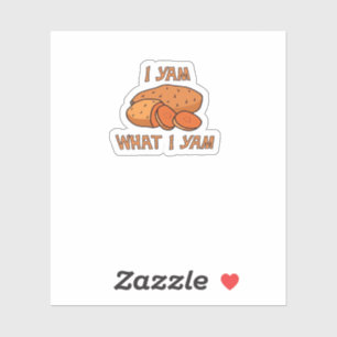Pegatina Yo soy lo que soy un clásico gracioso básico