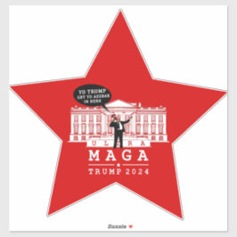 Pegatina Yo Trump 2024 vuelve a la Casa Blanca