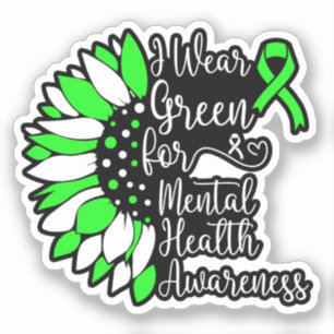 Pegatina Yo Uso Green Para La Guay De Concienciación Sobre 