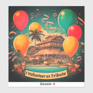 Pegatina Yo voluntariamente como tributo