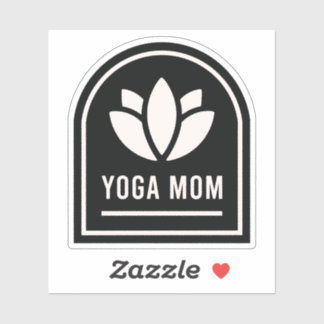 Pegatina Yoga mom yogi mother
