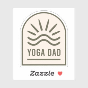 Pegatina Yoga papá zen yogi espirituales hombres
