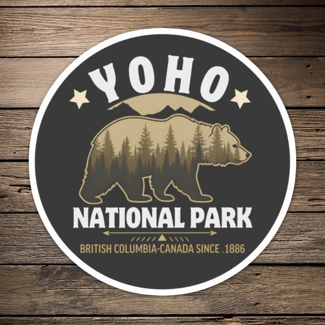 Pegatina Yoho Bear Design for Nature Lovers – BC Wilderness (Subido por el creador)