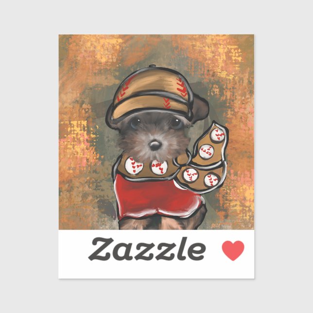 Pegatina Yorkie Poo  (Hoja)