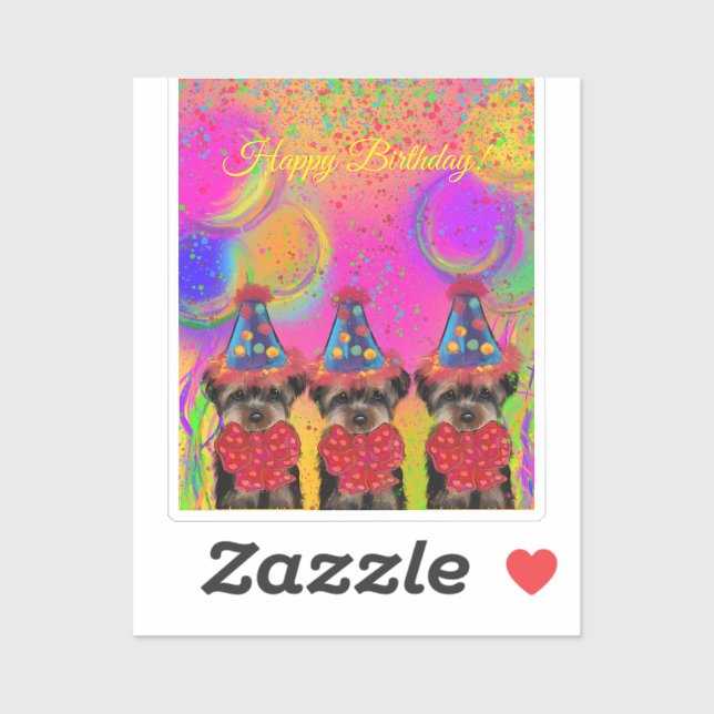 Pegatina Yorkie Poo (Hoja)