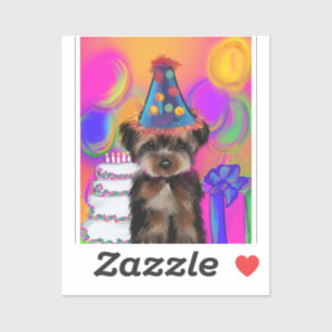 PEGATINA YORKIE POO