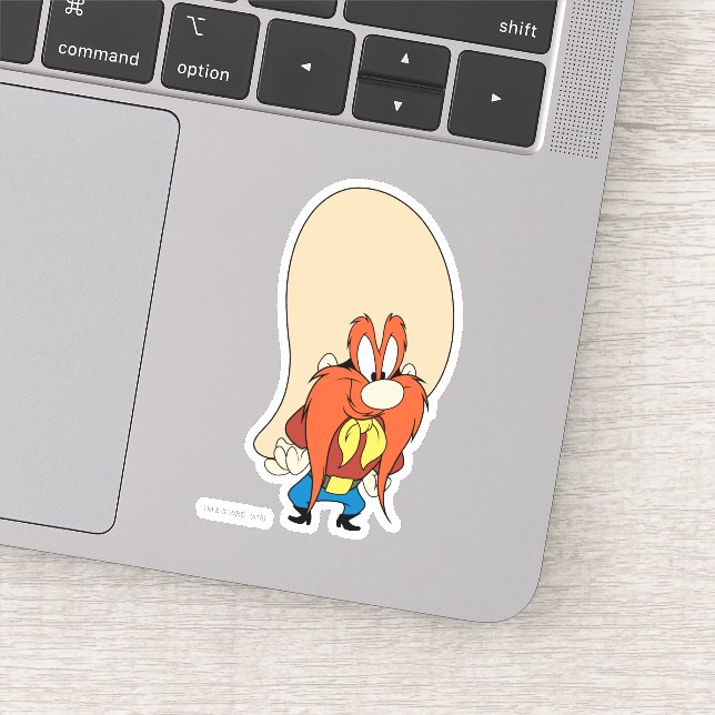Pegatina Yosemite Sam ondea en las caderas (Detalle)