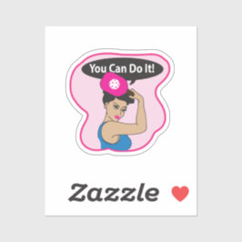 Pegatina You Can Do It. Rosie Pickleball (L)