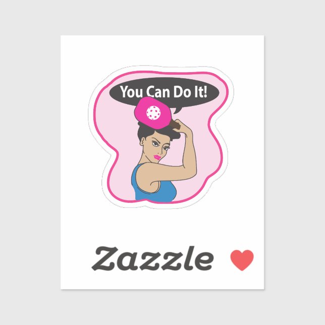 Pegatina You Can Do It. Rosie Pickleball (L) (Hoja)