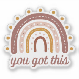 Pegatina You Got This motivational die cut