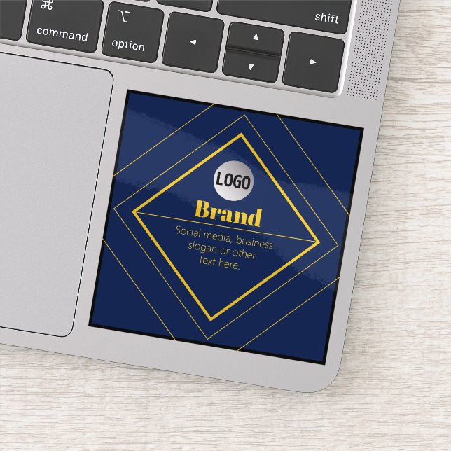 Pegatina Your Logo & Customizable Design Template (Detalle)