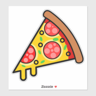 Pegatina Yummy Pizza Slice
