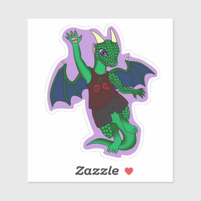 Pegatina Zandall Dragon Sticker (Hoja)