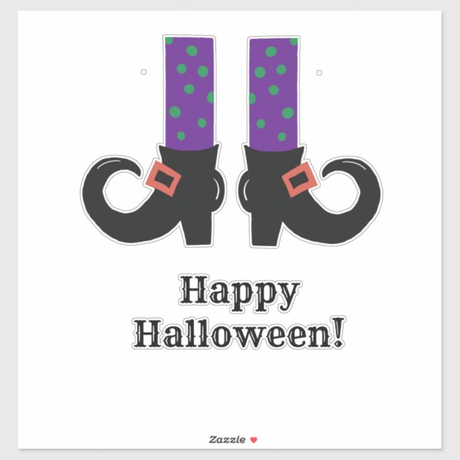 Pegatina "Zapatos de brujas" (Hoja)