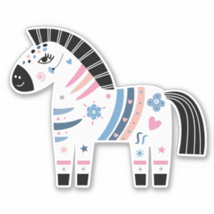 Pegatina Zebra