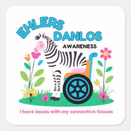 Pegatina Zebra de EDS Awareness