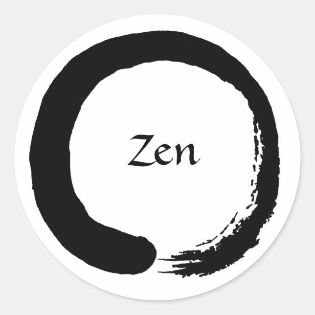 Pegatina Zen negro 2 (Anverso)