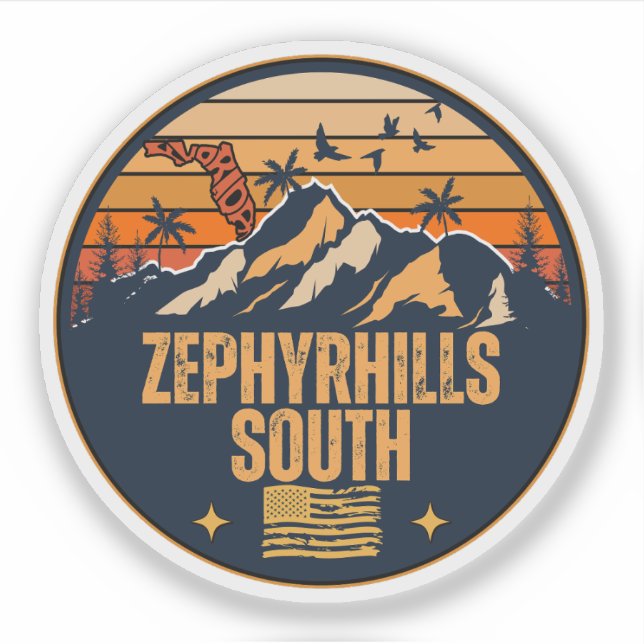 Pegatina Zephyrhills South, Florida  (Anverso)