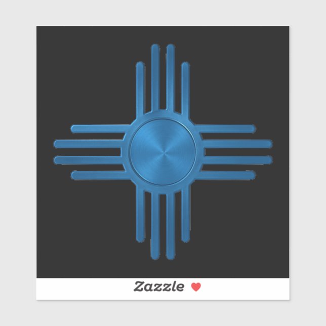 Pegatina Zia Sun Blue  (Hoja)