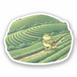 Pegatina Zochi en los campos de té de Boseong