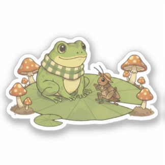 Pegatina Zochi & Fern the Cricket