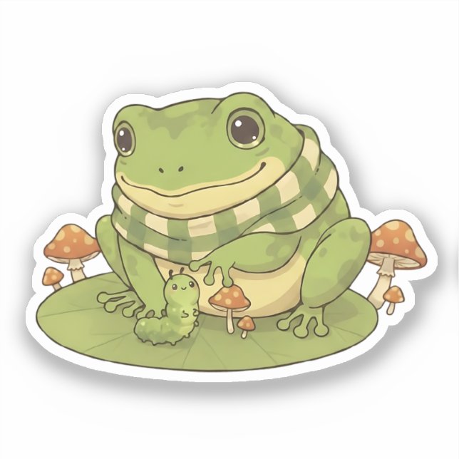 Pegatina Zochi & Pip la oruga (Anverso)