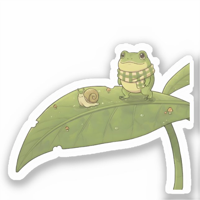 Pegatina Zochi y Clover la Caracol (Anverso)