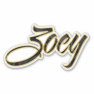 Pegatina Zoey black gold Lettering Aufkleber Sticker