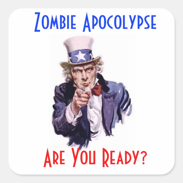 Pegatina Zombie Apocolypse (Anverso)