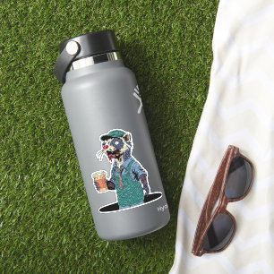 Pegatina Zombie Ferret Barista