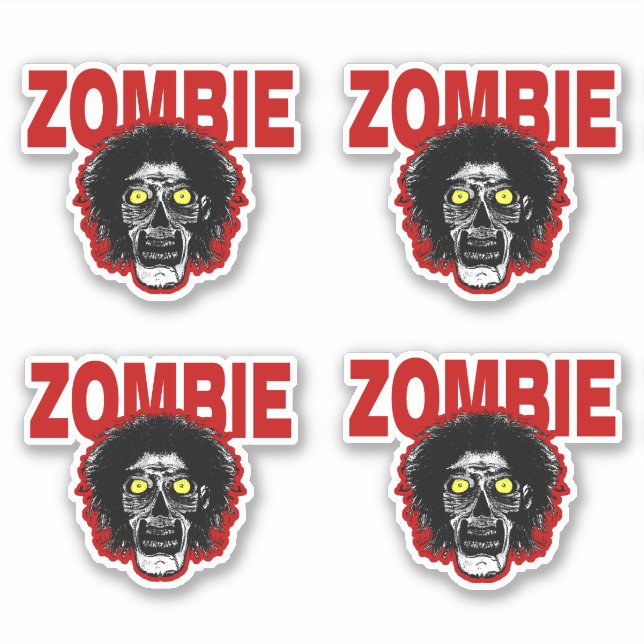 Pegatina ZOMBIE-Head (Anverso)