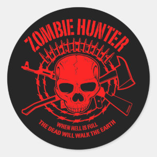 Pegatina Zombie Hunter