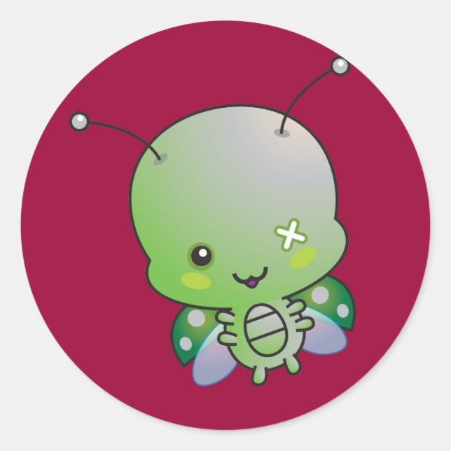 Pegatina Zombie Ladybug (Anverso)
