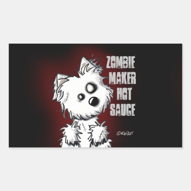 Pegatina Zombie Maker Hot Sauce (Anverso)