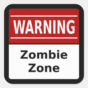 Pegatina Zombie Zone