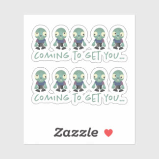 Pegatina Zombies... ¡Viniendo a por ti!