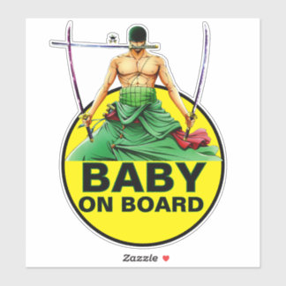 Pegatina Zoro baby a bordo