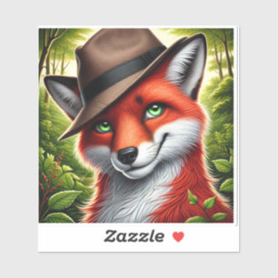 Pegatina Zorro rojo