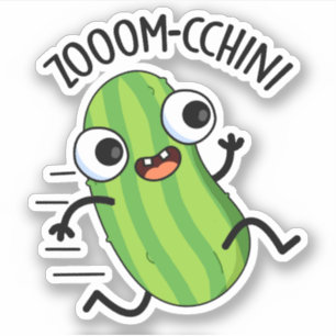 Pegatina Zucchini Pun Funny