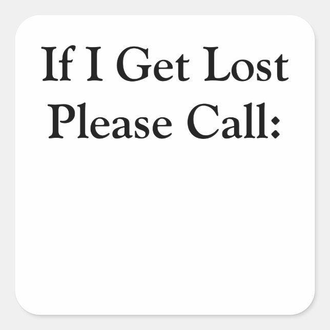 Pegatinas 1 1/2 pulgadas - Si me pierden (Anverso)