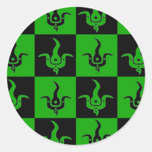 Pegatinas a cuadros del logotipo de la floración