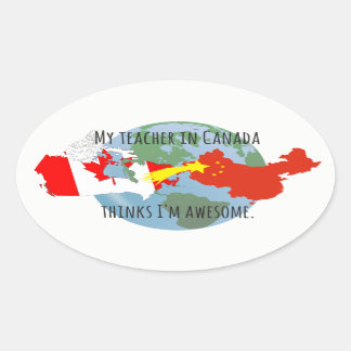 Pegatinas a enviar a un estudiante: Canadá, asombr