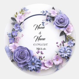 Pegatinas a favor de la boda de Nikkah