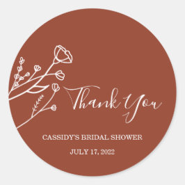 Pegatinas a favor de la ducha de novia