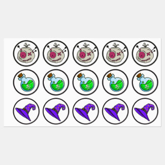 Pegatinas a prueba de agua de gran círculo de toke