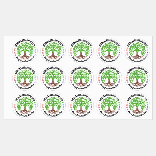 pegatinas a prueba de agua del Festival Pagan de C (Hoja)